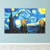 Toile Starry Night hurlant jumeaux (Insitu (Plancher de Bois))