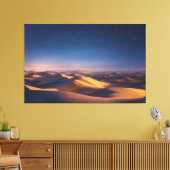 Toile Starry Night Over Golden Desert Dunes Landscape (Insitu(Salon))