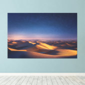 Toile Starry Night Over Golden Desert Dunes Landscape (Insitu (Plancher de Bois))