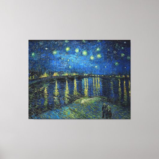 Toile Starry Night over the Rhone by Van Gogh (Recto)