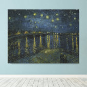 Toile Starry Night Over the Rhone par Vincent Van Gogh (Insitu (Plancher de Bois))
