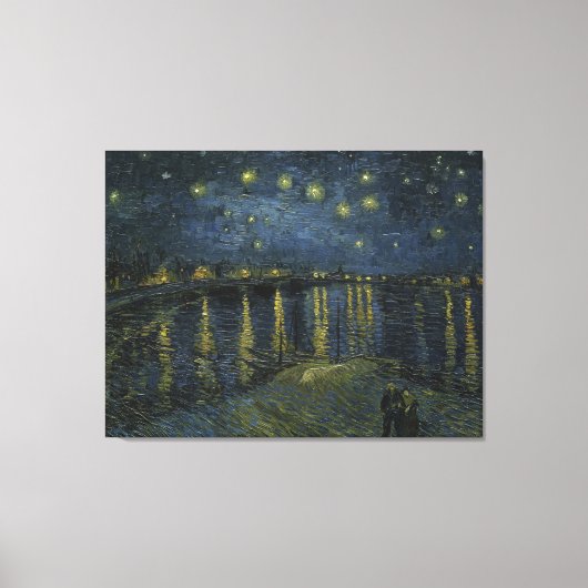 Toile Starry Night Over the Rhone par Vincent Van Gogh (Recto)