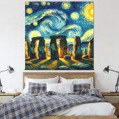 Toile Starry Night Stonehenge (Insitu(Chambre))