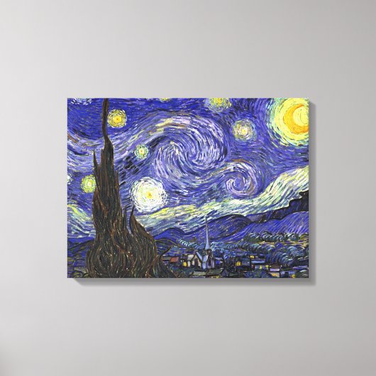 Toile Starry Night, Vincent Van Gogh. (Recto)