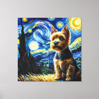 Starry Norwich Terrier Portrait de chien - Portrai