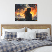 Toile Starry Sky en feu (Insitu(Chambre))