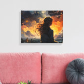 Toile Starry Sky en feu (Insitu(Salon))