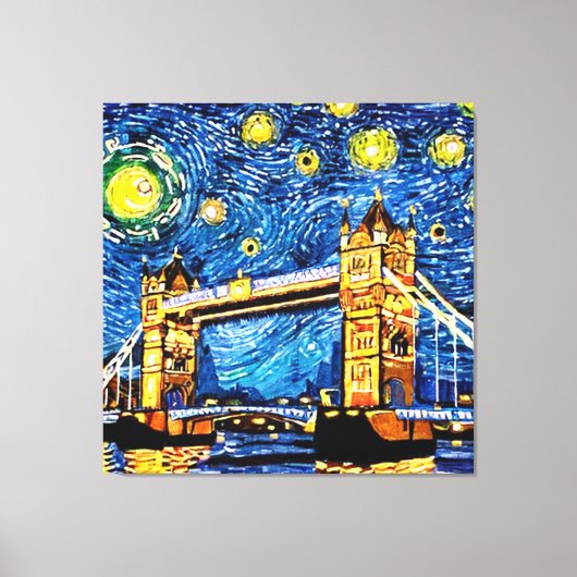 Toile Starry Starry Night Londres Angleterre (Recto)