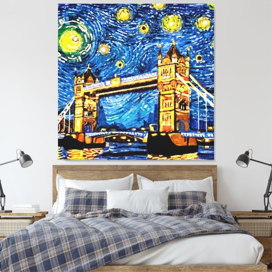 Toile Starry Starry Night Londres Angleterre (Insitu(Chambre))