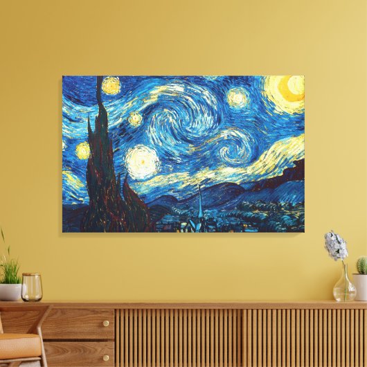 Toile Starry Starry Nuit par Vincent Van Gogh Canvas Art (Insitu(Salon))
