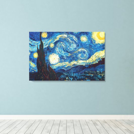Toile Starry Starry Nuit par Vincent Van Gogh Canvas Art (Insitu (Plancher de Bois))