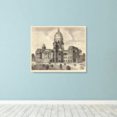 Toile State Capitol building, Springfield, Ill (Insitu (Plancher de Bois))