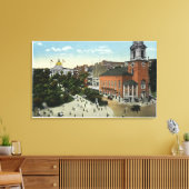 Toile State House et Park Street Vue du centre commercia (Insitu(Salon))