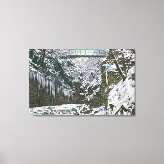 Toile State Park Gorge Suspension Bridge View in (Recto)