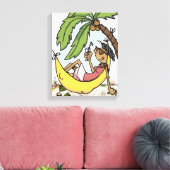 Toile Station balnéaire tropicale hamac vacances d'été (Insitu(Salon))