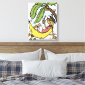 Toile Station balnéaire tropicale hamac vacances d'été (Insitu(Chambre))