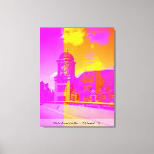Toile Station de rue principale - Richmond, Va (Recto)