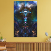Toile Station spatiale Ansarious Canvas Imprimer (Insitu(Salon))