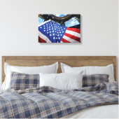 Toile Station spatiale Drapeau américain Orbite terrestr (Insitu(Chambre))