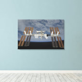 Toile Station spatiale internationale 2 (Insitu (Plancher de Bois))