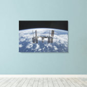 Toile Station spatiale internationale en orbite (Insitu (Plancher de Bois))