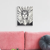 Toile Statue Abstraite moderne de Liberty Line Art (Insitu(Salon))