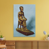 Toile Statue assise de l'Imhotep tenant un open (Insitu(Salon))