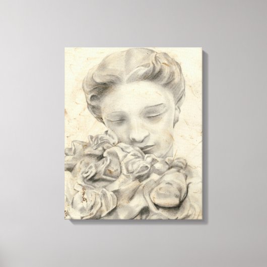 Toile Statue dans le Jardin I (Recto)