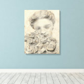 Toile Statue dans le Jardin I (Insitu (Plancher de Bois))