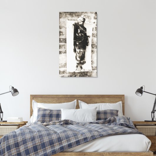 Toile Statue de Berlin | Noir + Blanc (Insitu(Chambre))