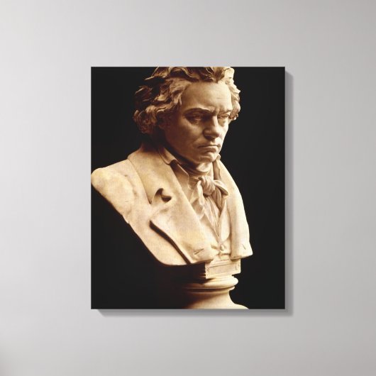 Toile Statue de buste de Beethoven (Recto)
