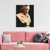 Toile Statue de buste de Beethoven (Insitu(Salon))