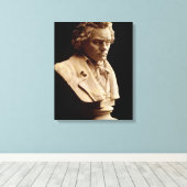 Toile Statue de buste de Beethoven (Insitu (Plancher de Bois))
