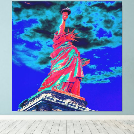 Toile Statue de la Liberté (Insitu (Plancher de Bois))