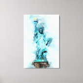 Toile Statue de la Liberté aquarelle (Recto)