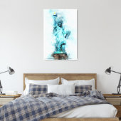 Toile Statue de la Liberté aquarelle (Insitu(Chambre))