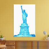 Toile Statue de la Liberté dans les tons bleus (Insitu(Salon))