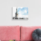 Toile Statue de la Liberté Manhattan Skyline Canvas Wall (Insitu(Salon))