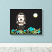 Toile Statue de la tête de Bouddha (Insitu (Plancher de Bois))