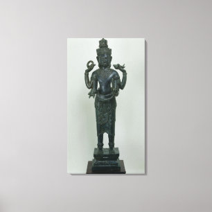 Toile Statue de Vishnu sous sa forme triple de Vishnu