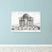 Toile Statue de Zeus Olympien par Phidias, assiette 5 fr (Insitu (Plancher de Bois))