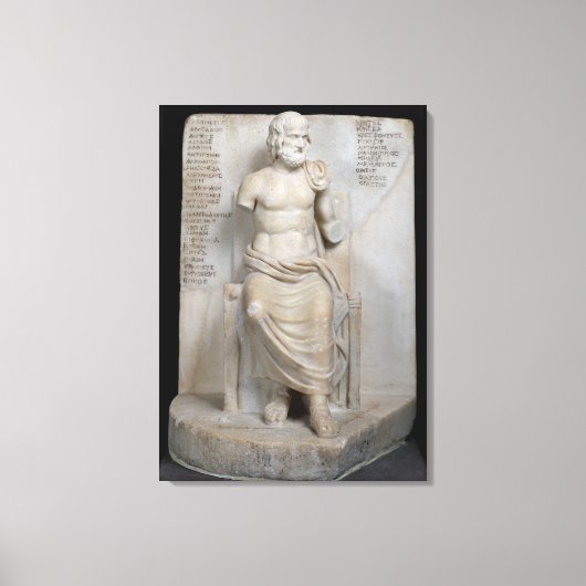 Toile Statue d'Euripides (Recto)