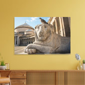 Toile Statue du Lion devant l'église historique (Insitu(Salon))