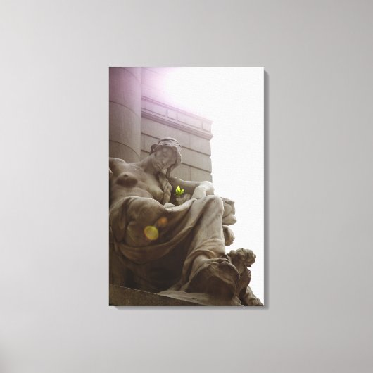 Toile Statue du Musée national des Indiens d'Amérique (Recto)