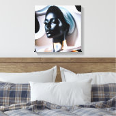 Toile Statue d'une femme portant un casquette (Insitu(Chambre))