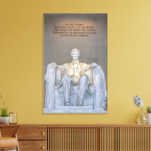 Toile Statue Mémorial Lincoln Avec Citation Inscription (Insitu(Salon))