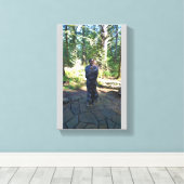 Toile Statue Sacagawea, Fort Clatsop, Astoria, Oregon (Insitu (Plancher de Bois))