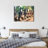 Toile Statues de dieux d'Angkor Thom (Insitu(Chambre))