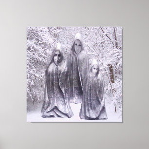 Toile Statues en hiver