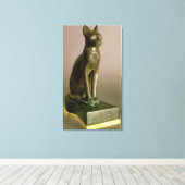 Toile Statuette d'un chat représentant la déesse Bastet (Insitu (Plancher de Bois))